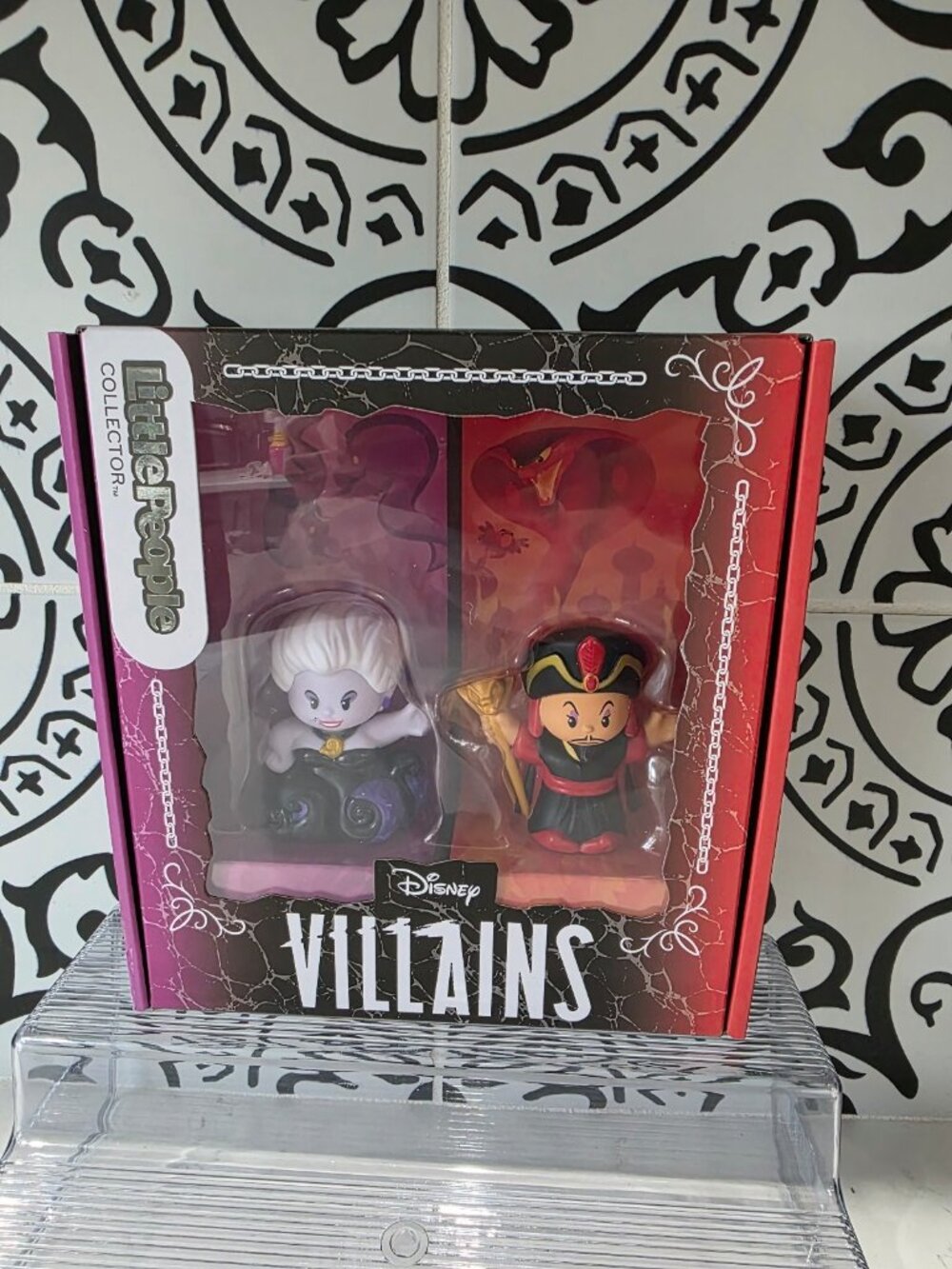 New Disney Villains Little People Collector Ursula Jafar 2 Figure Set Mattel